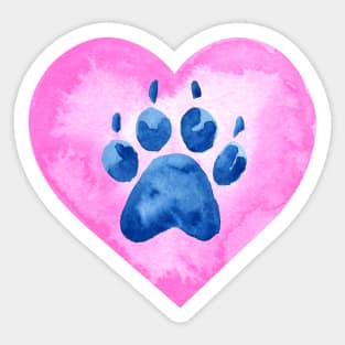 Dogs are love! Pink Sticker